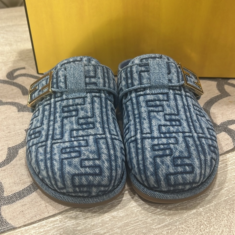 Fendi Denim Mules - Picture 11 of 13
